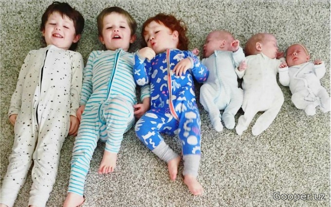 Avstraliyalik ayol 22 yoshida 6 farzandli bo‘lishga ulgurdi (foto)