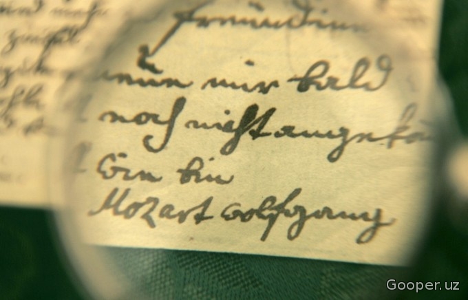 Motsartning maktubi kimoshdi savdosida 217 ming dollarga sotildi