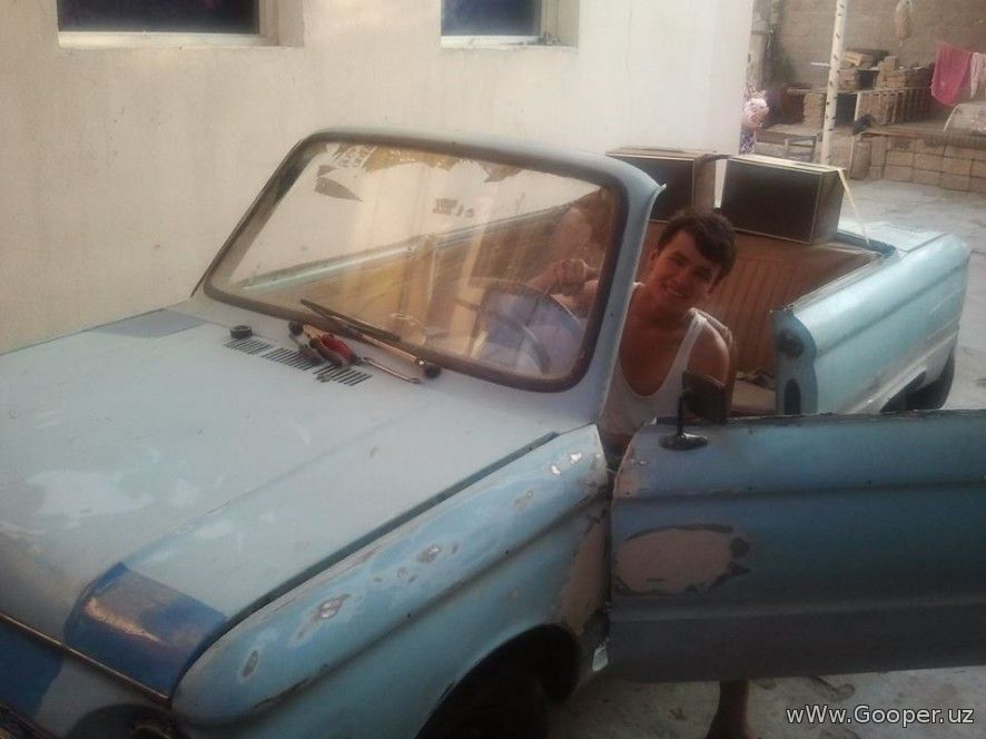 Toshkentlik avtomobil ustasi farzandlari uchun “Zaporojets”dan kabriolet yasadi