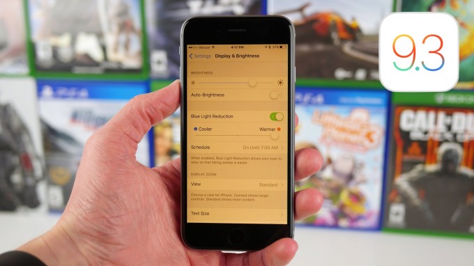 “Tungi rejim”ga ega iOS 9.3 chiqarildi