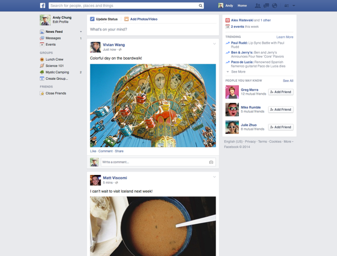 Facebook’dagi yangiliklar tasmasi boshqacha ko‘rinish oladi
